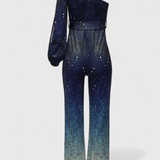 Cintia Aszimmetrikus Mono Csillogó Átmeneti Színekben