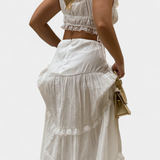 Ilys Romantikus Szett Csipkével és Hosszú, Volumenes Szoknyával