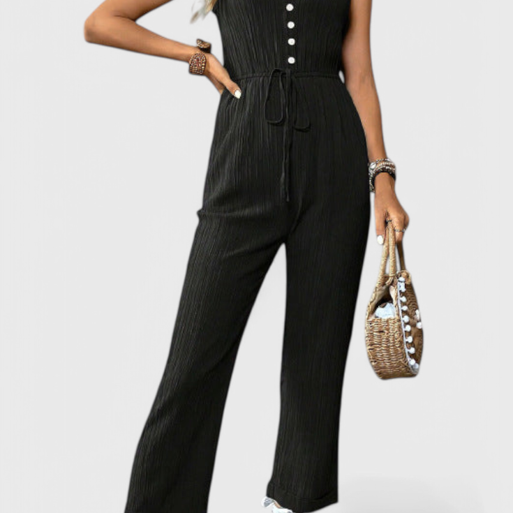 Marisela Texturált Egyrészes Ruha V Nyakkal