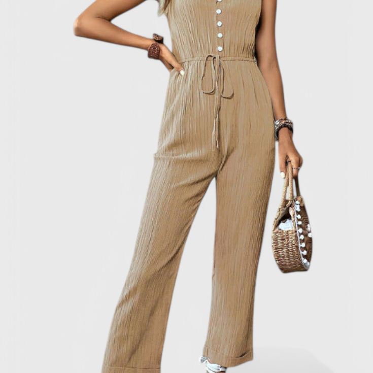 Marisela Texturált Egyrészes Ruha V Nyakkal