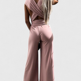 Ivana Mono Felsőrésze Fedeletlen Háttal és Keresztbe Csattant Pántokkal