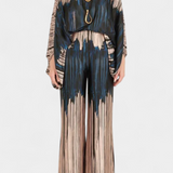 Sybella Két Darabos Szett Válltámasz Nélkül és Széles Mintás Nadrággal