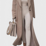 Kloja | Elegáns, struktúrált köpeny teljes hosszúsággal