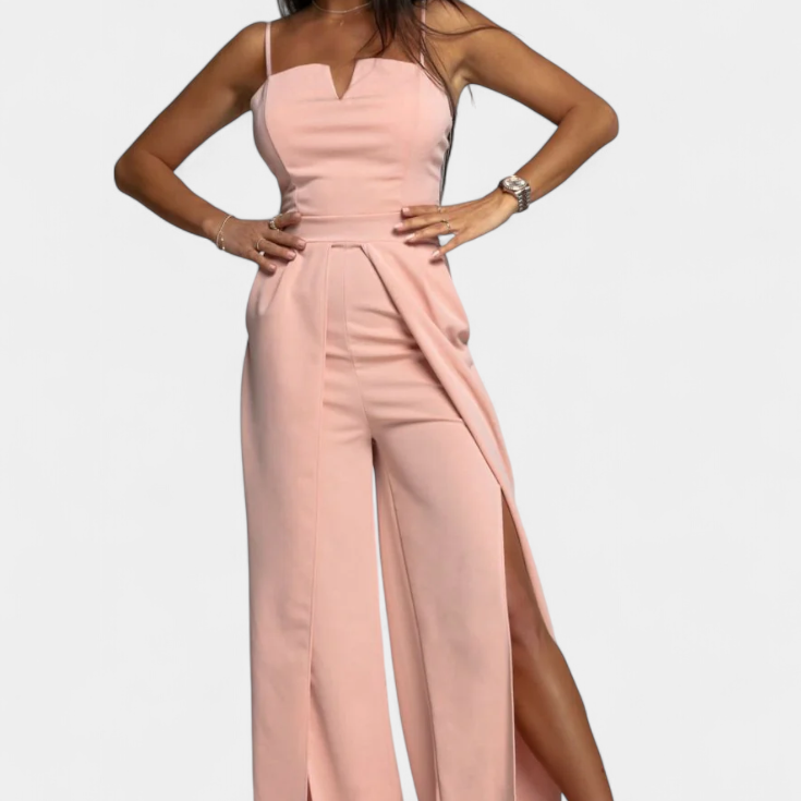 Prescillia mono vékony pántokkal és oldalsó nyílásokkal