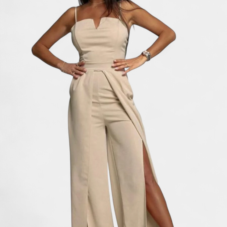 Prescillia mono vékony pántokkal és oldalsó nyílásokkal