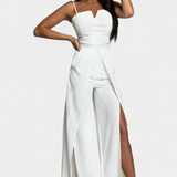 Prescillia mono vékony pántokkal és oldalsó nyílásokkal