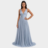 Térébenthine™ | Világoskék Hosszú Ruha