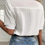 Laurine | Elegáns hímzett casual top