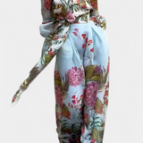 Elegáns Sanne Szett Virágmintás Ingekkel és Laza Nadrágokkal