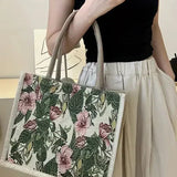 Virágmintás és ökologikus dizájnú vászontáska