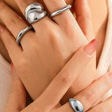 Fém Gyűrűk Szett 4 Darabbal