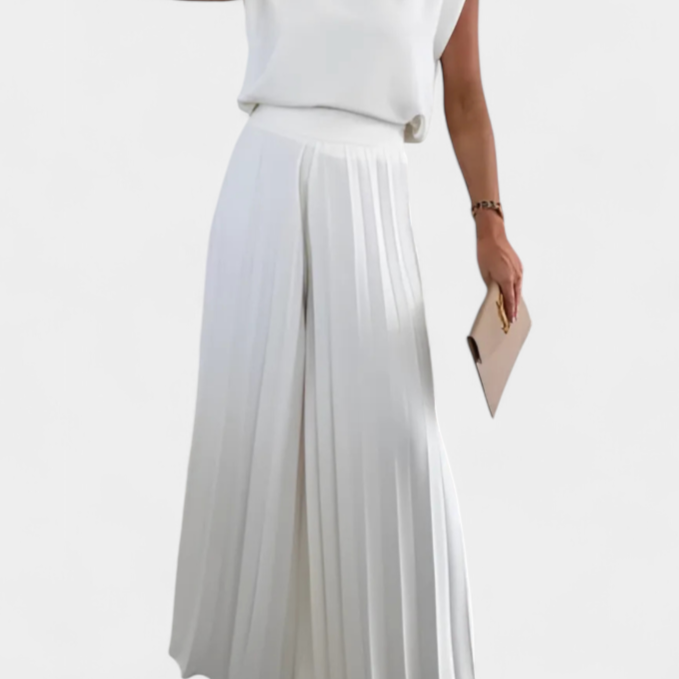 Liora Strukturált Felső és Plissé Nadrág Szett