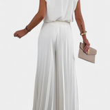 Liora Strukturált Felső és Plissé Nadrág Szett