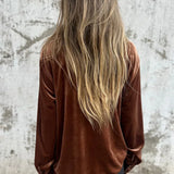 Estelle | Elegáns, Puha Vellút Blúz