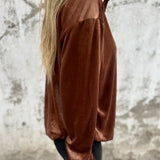 Estelle | Elegáns, Puha Vellút Blúz