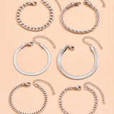 Sešus Gabalu Lánc Karkötő Szett