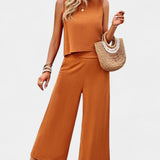 Lavinia Boho szett lenvászonból és pamut felsőből, rövidnadrággal