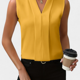 Nele | Ujjatlan Blúz V-nyakkal és Laza Szabással