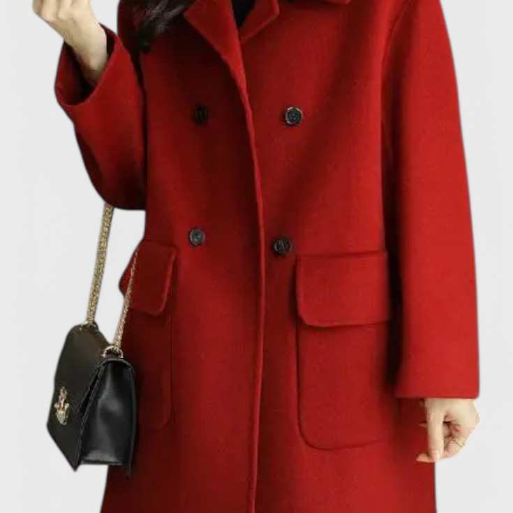 Kamīla | Klasszikus gyapjú kabát két gombbal