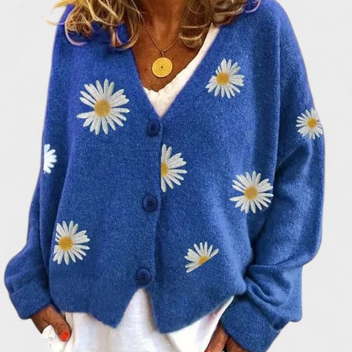 Teresa | Virág hímzéses kardigán