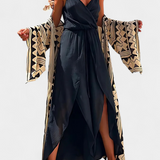 Donatila Overál Pamutból Oldalsó Vágásokkal és Keresztbe Nyakkivágással