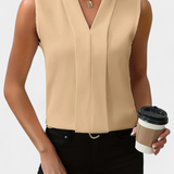 Nele | Ujjatlan Blúz V-nyakkal és Laza Szabással