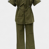 Lani Lazacsin és Nadrág Pamutból és Vászonból