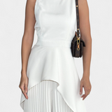 Aszimmetrikus Chrysoula Szett Plisszírozott Nadrággal