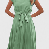 Luxie Elegáns Midi Ruha Könnyű Anyagból, Folyékony Vágással