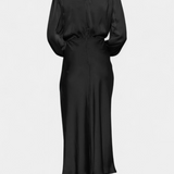 Cecila Maxi Ruha Magas Gallérral és Virágmintás Részletekkel