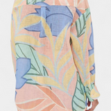 Lumina Tropu szett szabad stílusú inggel és magas derekú rövidnadrággal