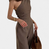 Magnólia Mono Elegante Egy Vállra Ráncolt