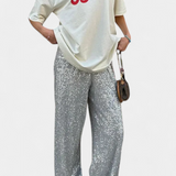 Magas Derékú Nadrág Övvel - Elva