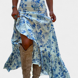 Falda Maxi Kala A Nyitással és Volánokkal