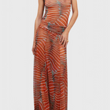 Retro Silvina Szett Hálóval, Hullám Mintával és Laza Vágással