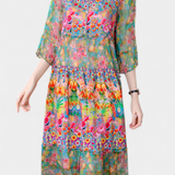 Kate Midi Ruha Virágmintával