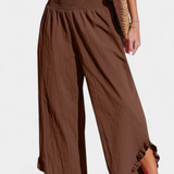 Justina Palazzo Nadrág fodrokkal és magas derékkal