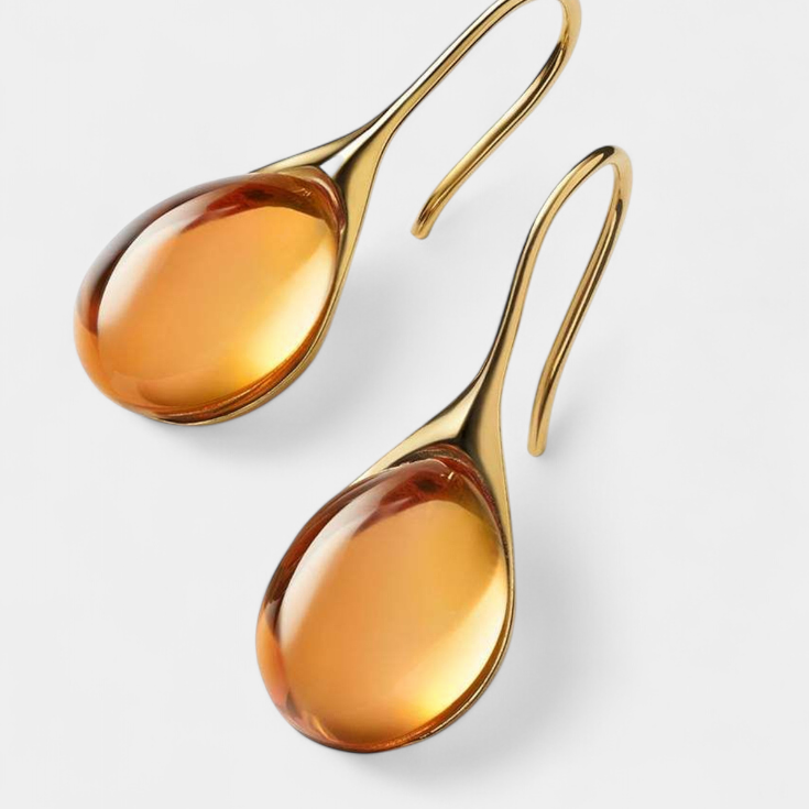 Kristálycsepp fülbevaló szett arany és ezüst színben