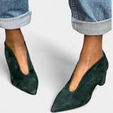 Mosszöld Hazel Magassarkú Cipők