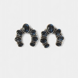 Természetes Kő Fülbevalók Ló Formájában