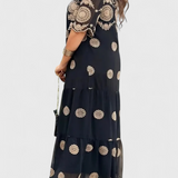 Kathy Elegáns Nyári Ruha Hálós Designnal és Laza Szabással