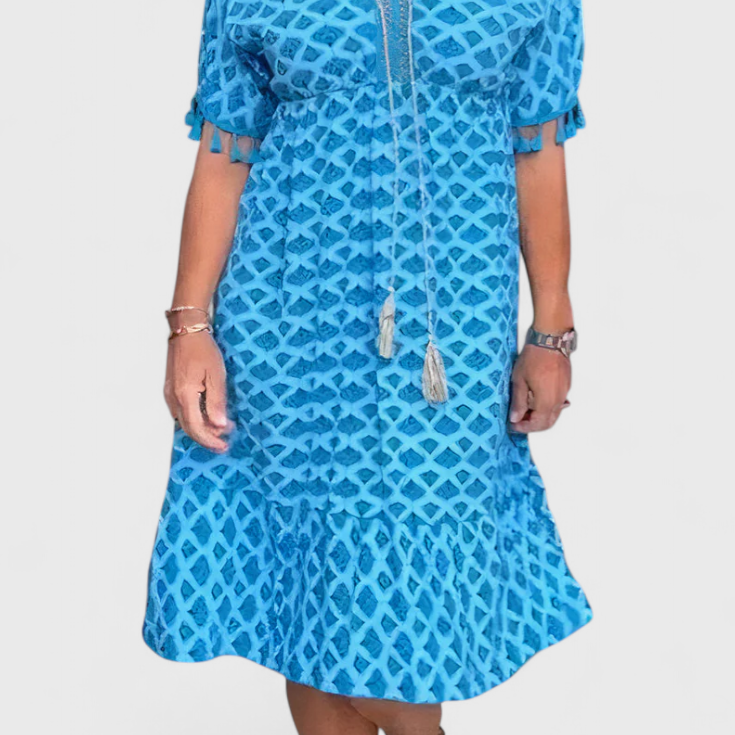 Kirra Boho Chic Ruha geometrikus mintával