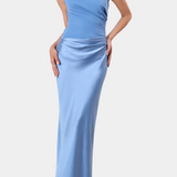 Egyvállas Velúr Hosszú Ruha