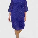 Elegáns Polly Chiffon Ruha Klasszikus Kivágással és Folyékony Eséssel