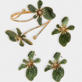 Virágos Kiegészítő Készlet: Karkötő + Fülbevaló + Gyűrűk