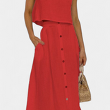 Naha Pamut Szett Elülső Gombokkal és Cipzárral