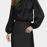 Cecila Maxi Ruha Magas Gallérral és Virágmintás Részletekkel