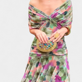 Alondra Garā Ruha Virágmintás és V-kivágással