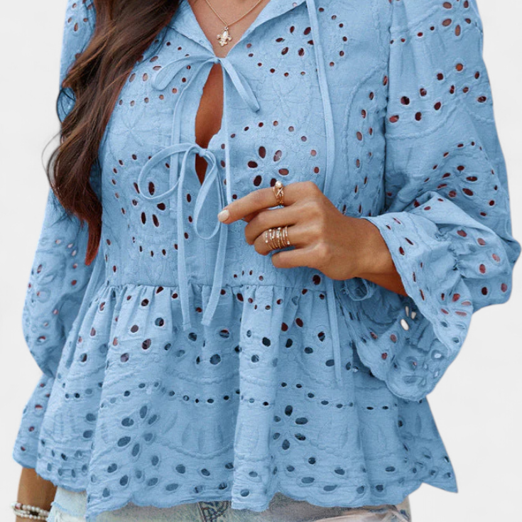 Kayden | Bohém Csipke Top Laza Kivágással