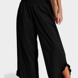 Justina Palazzo Nadrág fodrokkal és magas derékkal